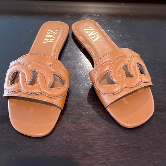 Zara leather sandals
